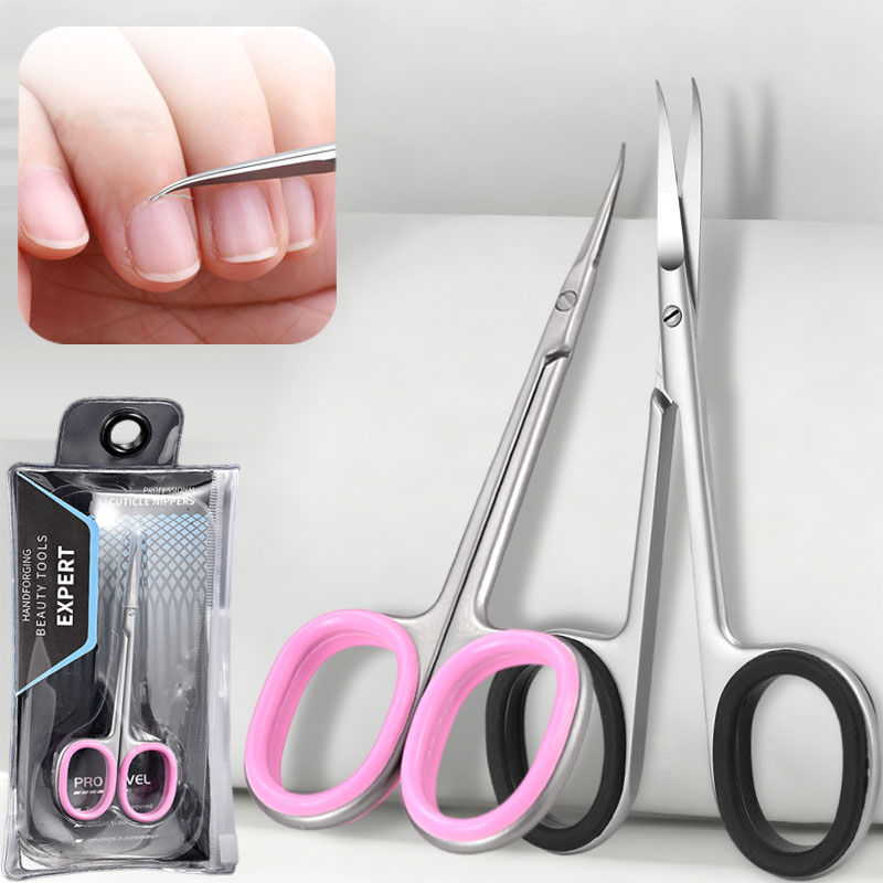 Nail Extension Form - Ciseaux à cuticules en acier inoxydable