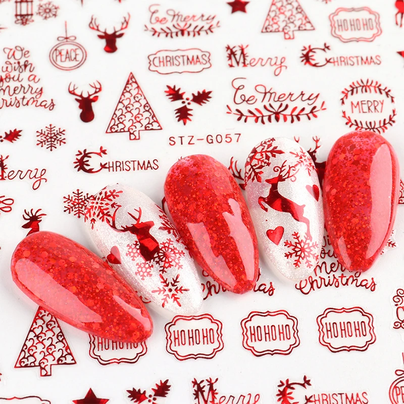 N64.Accessoires de Noël Nail A - Nail Art Xmas Stickers avis et prix