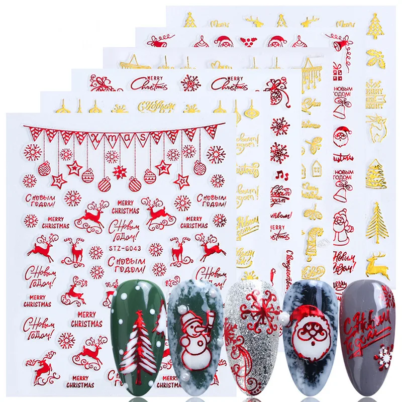 N64.Accessoires de Noël Nail A - Nail Art Xmas Stickers avis et prix