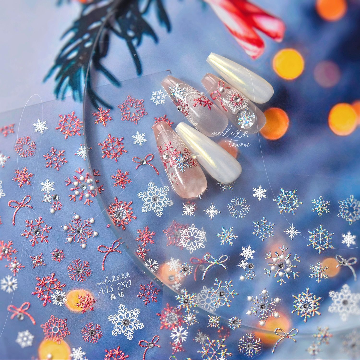 Autocollants de luxe pour ongl - Nail Art Xmas Stickers avis et prix