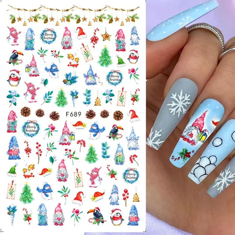 Décalcomanies autocollantes po - Nail Art Xmas Stickers avis et prix