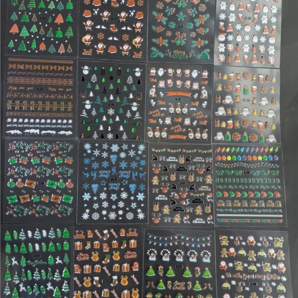 Autocollants Nail Art de Noël, - Nail Art Xmas Stickers avis et prix