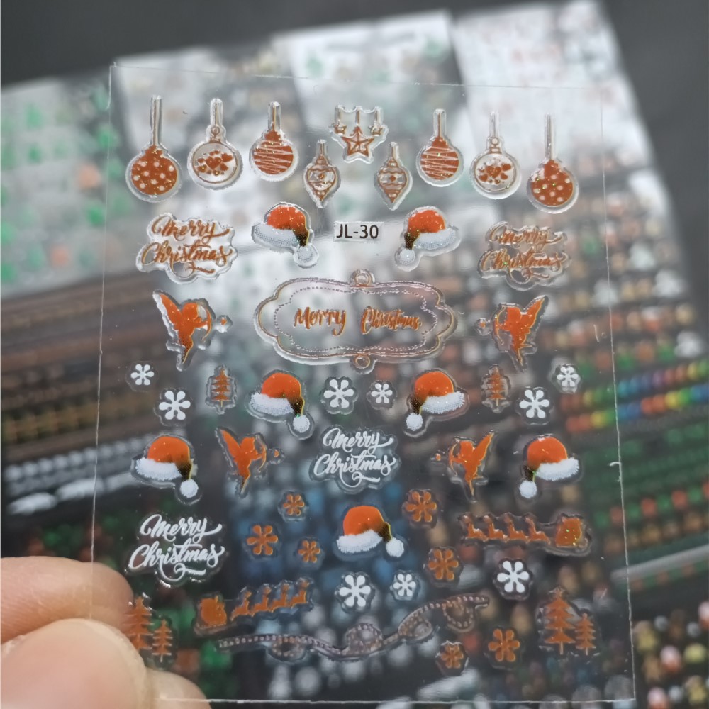 Autocollants Nail Art de Noël, - Nail Art Xmas Stickers avis et prix