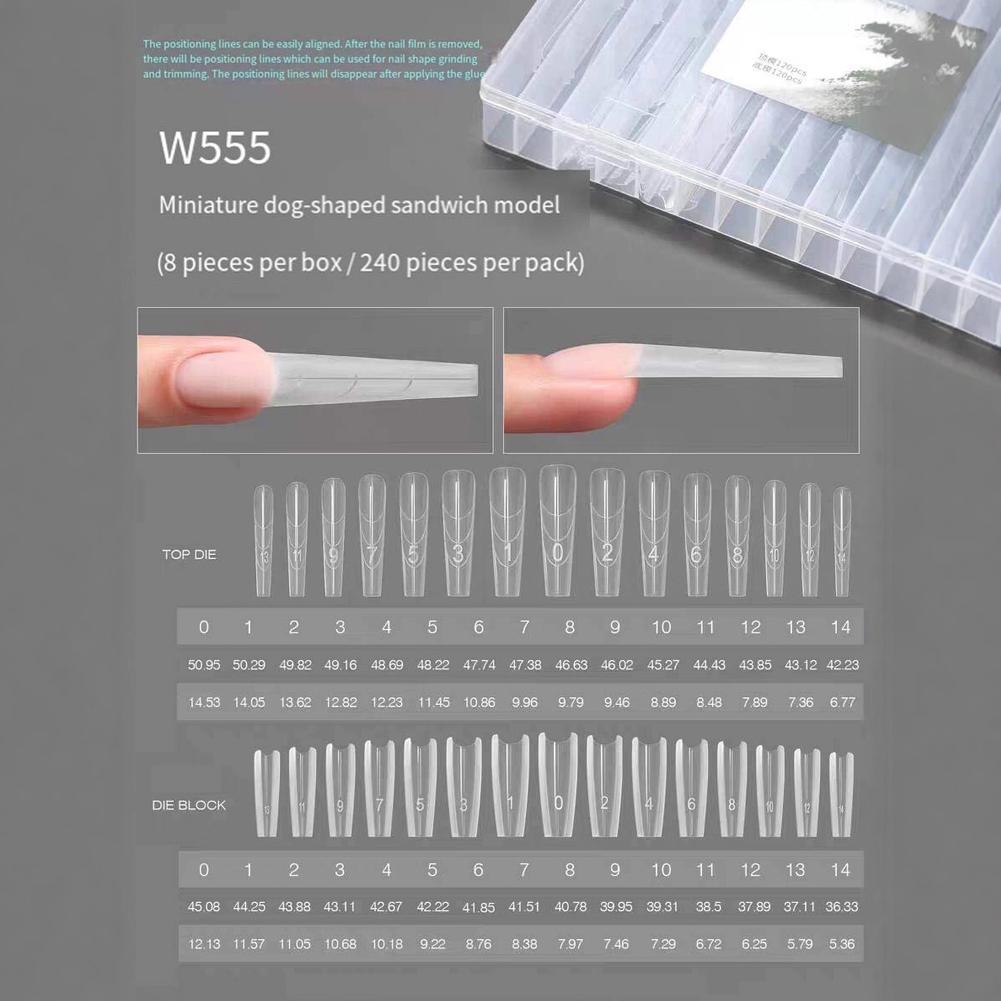 240 pièces Sandwich double for - Nail Extension Form avis et prix