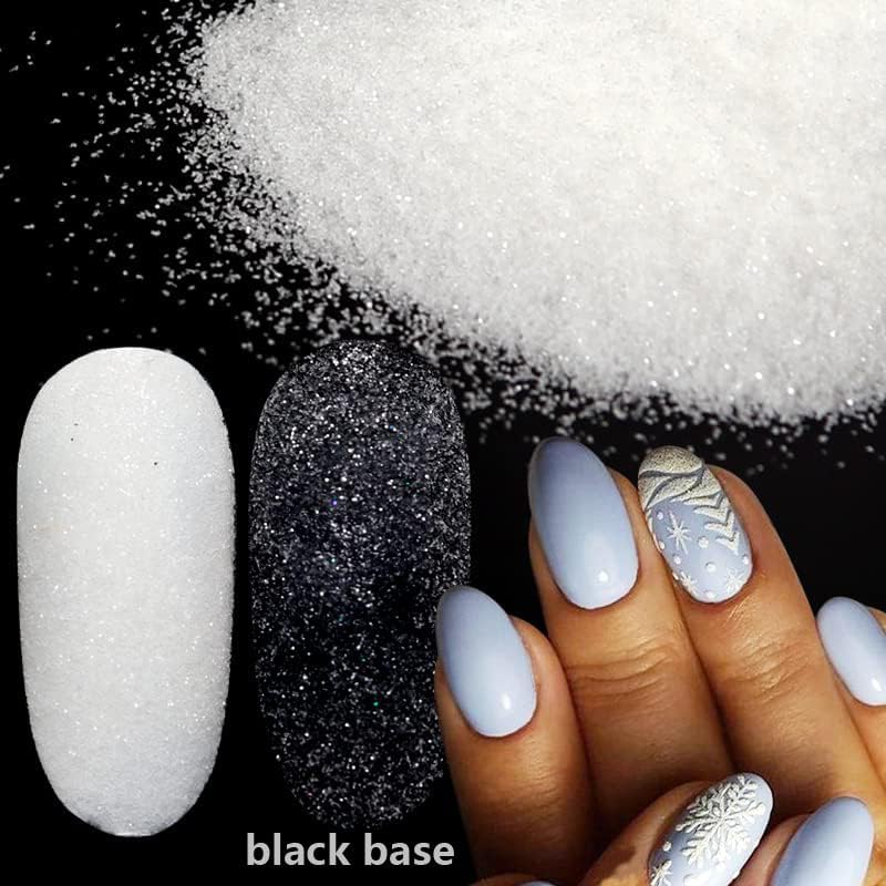 50 g/sac noël blanc noir sucre - Nail Art Xmas Stickers avis et prix