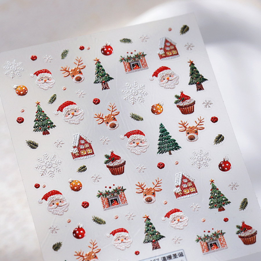 Autocollants pour ongles ours  - Nail Art Xmas Stickers avis et prix