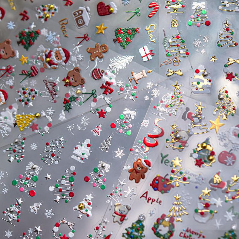 Autocollants 3D pour nail art  - Nail Art Xmas Stickers avis et prix