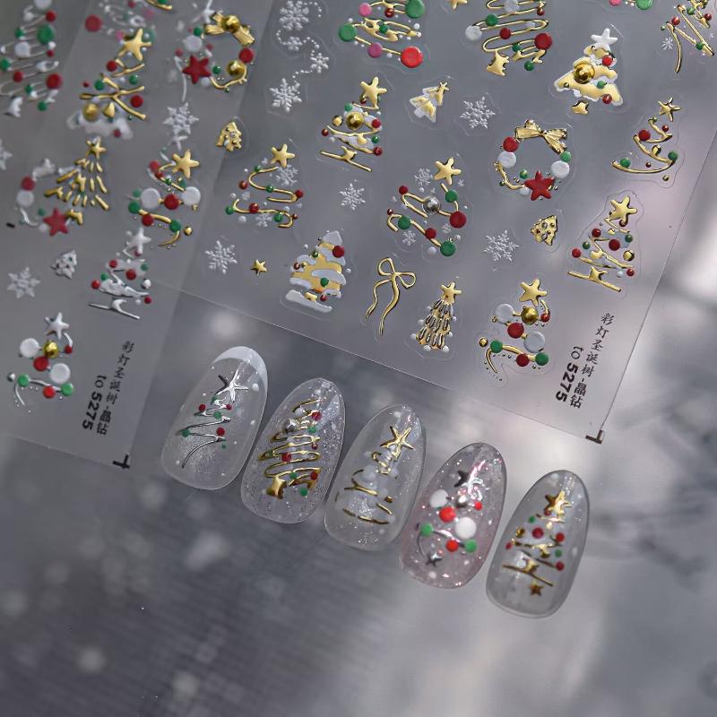 Autocollants 3D pour nail art  - Nail Art Xmas Stickers avis et prix