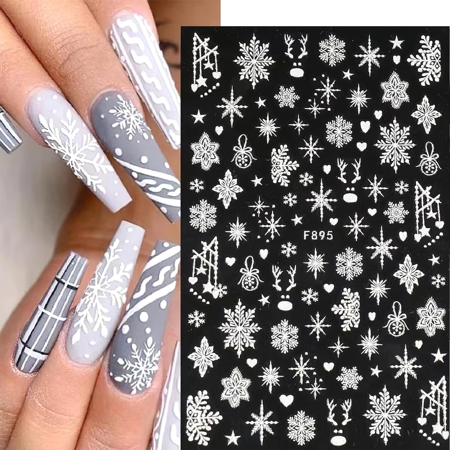 Décalcomanies 3D pour ongles,  - Nail Art Xmas Stickers avis et prix