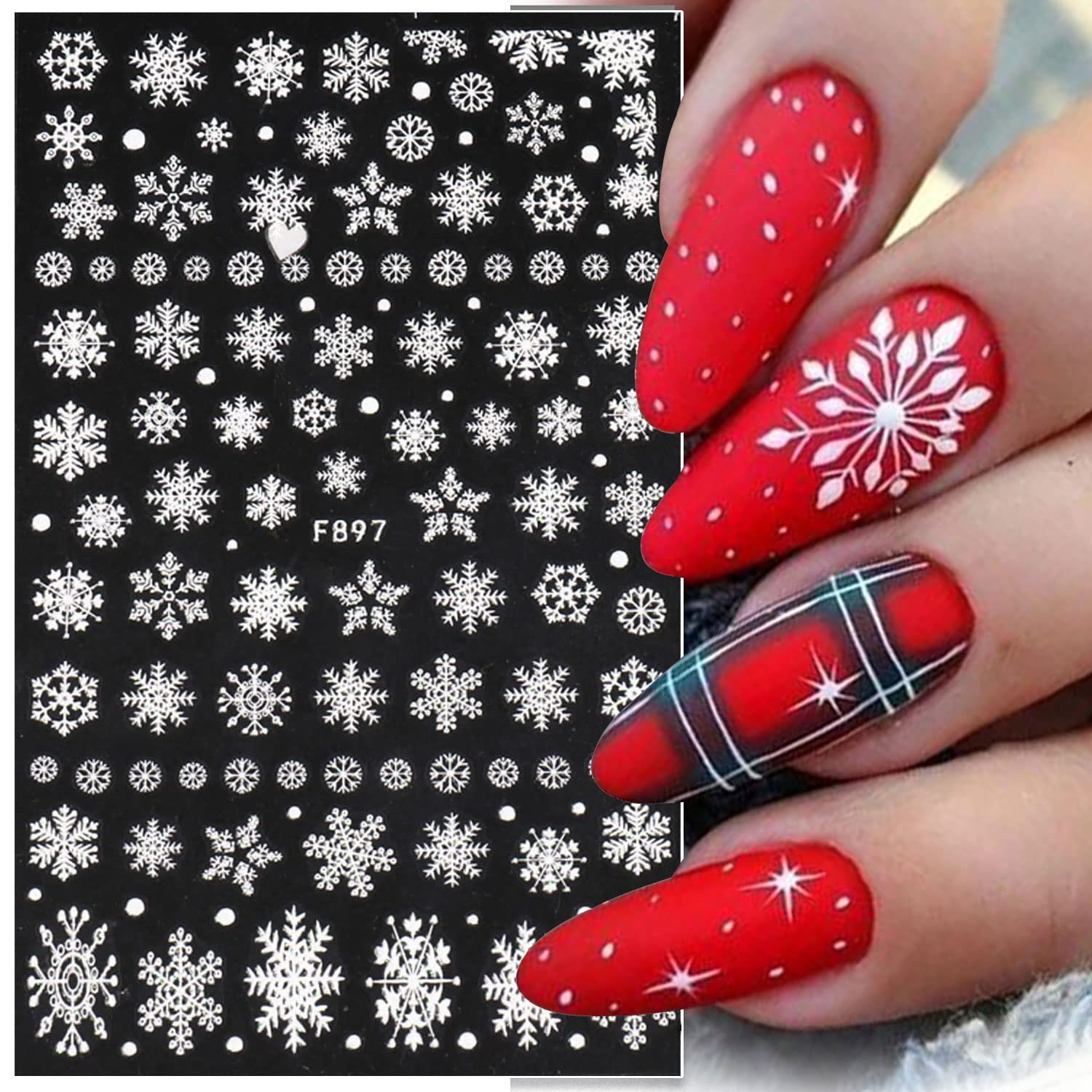 Décalcomanies 3D pour ongles,  - Nail Art Xmas Stickers avis et prix