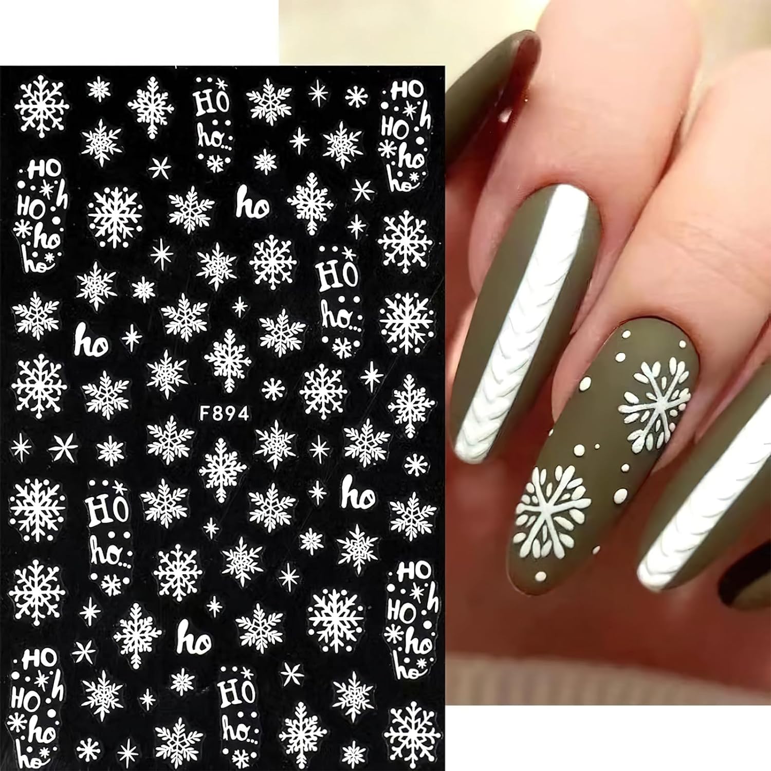 Décalcomanies 3D pour ongles,  - Nail Art Xmas Stickers avis et prix